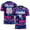 Custom Figure White-Black Third Sublimation Soccer Uniform Jersey