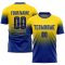 Custom Gold Royal Sublimation Fade Fashion Soccer Uniform Jersey