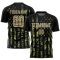 Custom Olive Vegas Gold-Black American Flag Fashion Sublimation Salute To Service Soccer Uniform Jersey