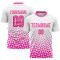 Custom White Pink Sublimation Soccer Uniform Jersey